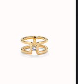 Uno de 50 gold topaz white stone