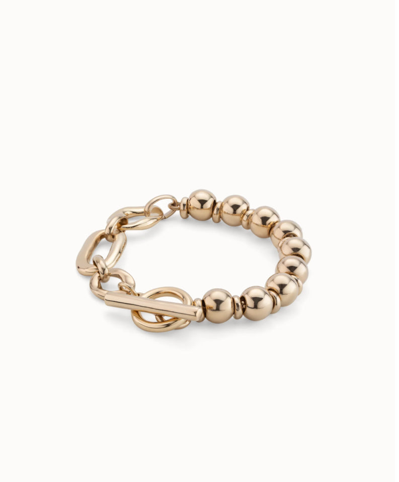 Uno Cheerful gold bracelet