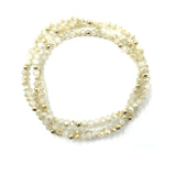 Erin Gray OG SHIMMER BRACELET STACK IN WINTER WHITE + GOLD FILLED