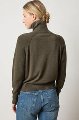 Lilla P Relaxed Turtleneck Sweater Fir