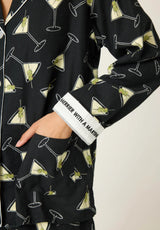 PJ Salvage Merrier With A Martini 3-Piece Flannel PJ Set
Regular price