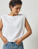 Lilla P Elastic Hem Boatneck Top