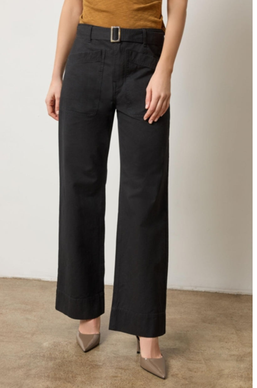 Lilla P Slant Pocket Twill Pant