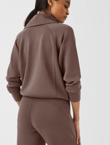 Spanx AIR ESSENTIAL Smoke Half Zip Top