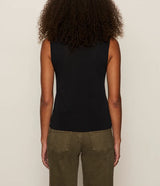 Sanctuary KNITTED BUTTON FRONT TOP BLACK