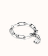 Uno de 50 paper clip link bracelet silver