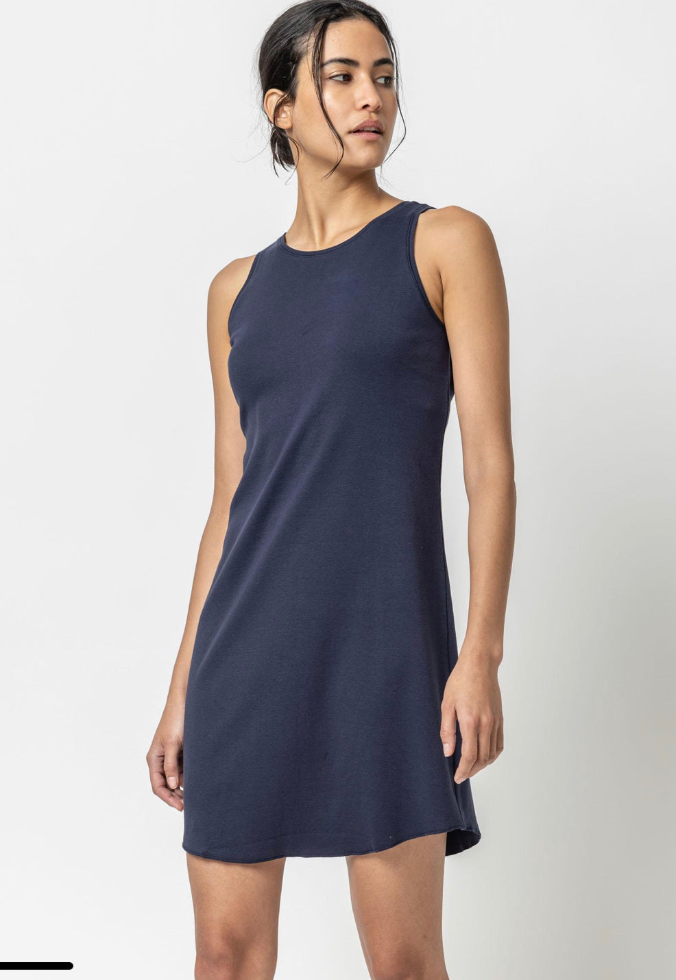 Lilla P High Neck Dress - Dark Navy
