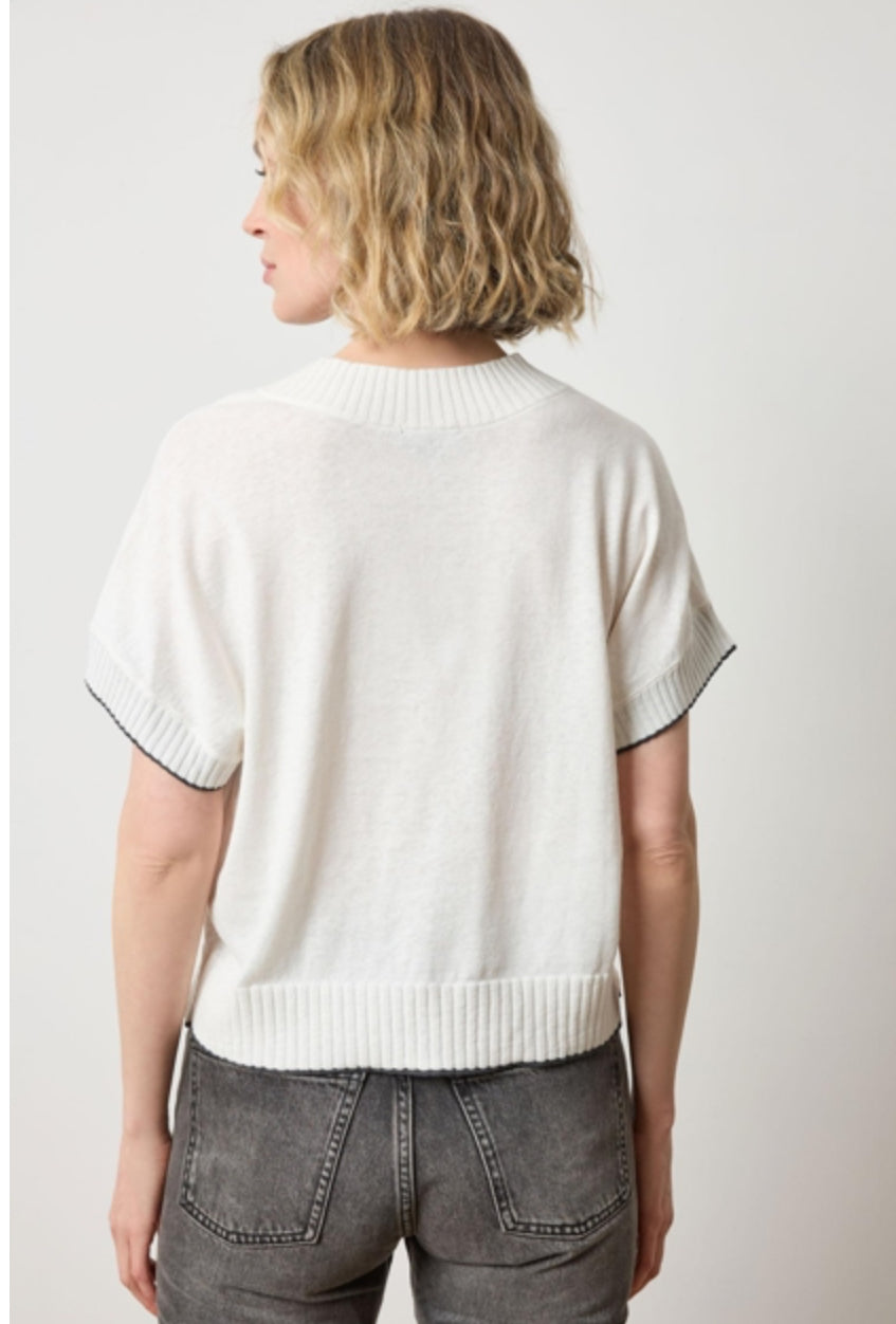 Lilla P Short Sleeve Pullover Sweater