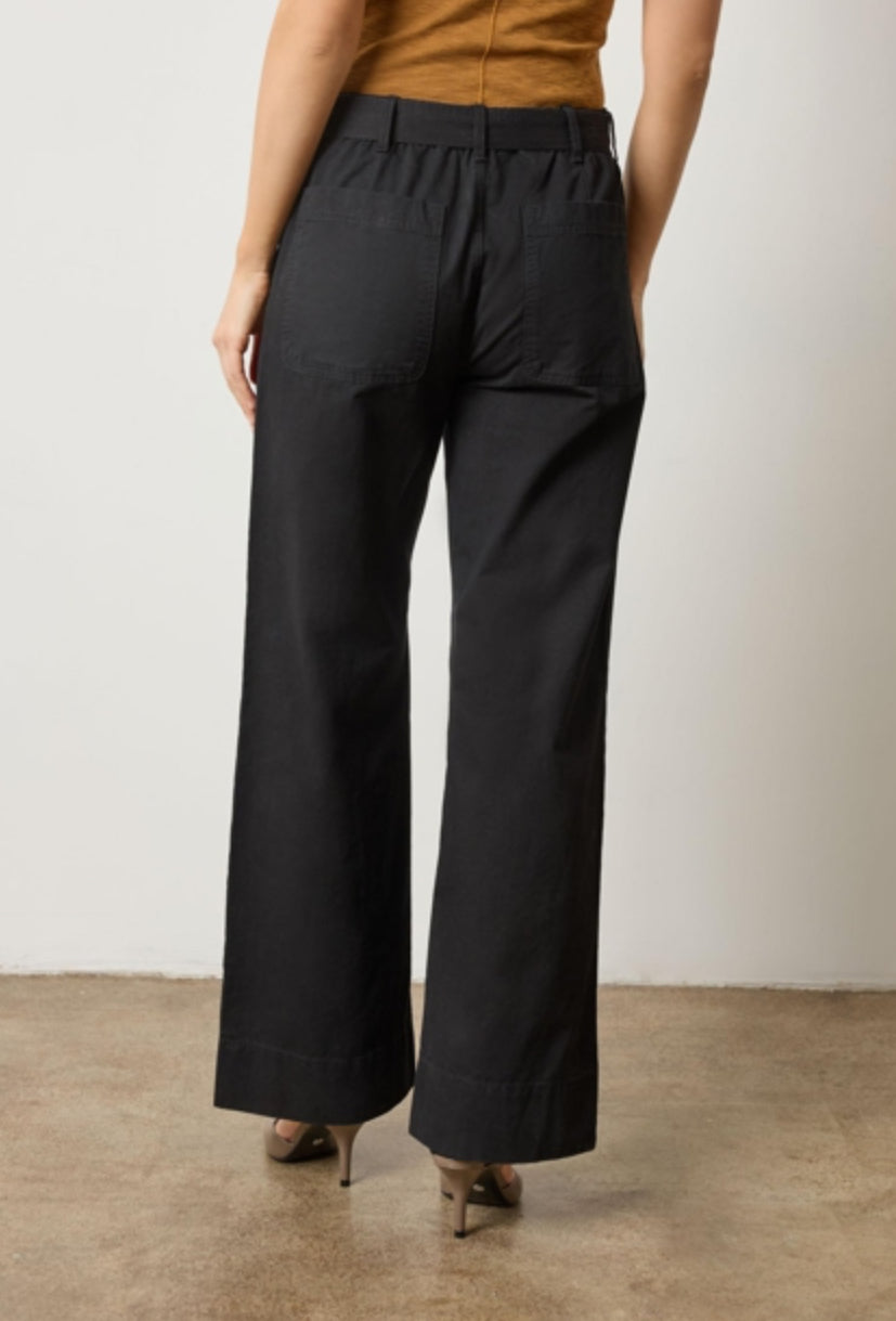 Lilla P Slant Pocket Twill Pant