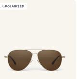 Toms Hudson sunglasses shiny gold