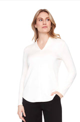 Up! Butter Long-Sleeve V-Neck Top
