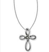 Brighton Interlok Petite Cross necklace