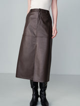 Grace & Mila Faux Leather Skirt