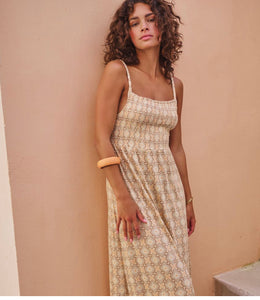 Esqualo smock summer stock maxi dress