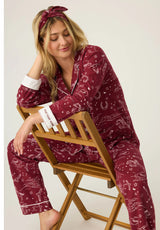 Pj Salvage Hold Your Horses Western Print 3-Piece Flannel PJ Set