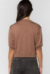 Velvet Heart Fendy Cognac Short Crop sweater