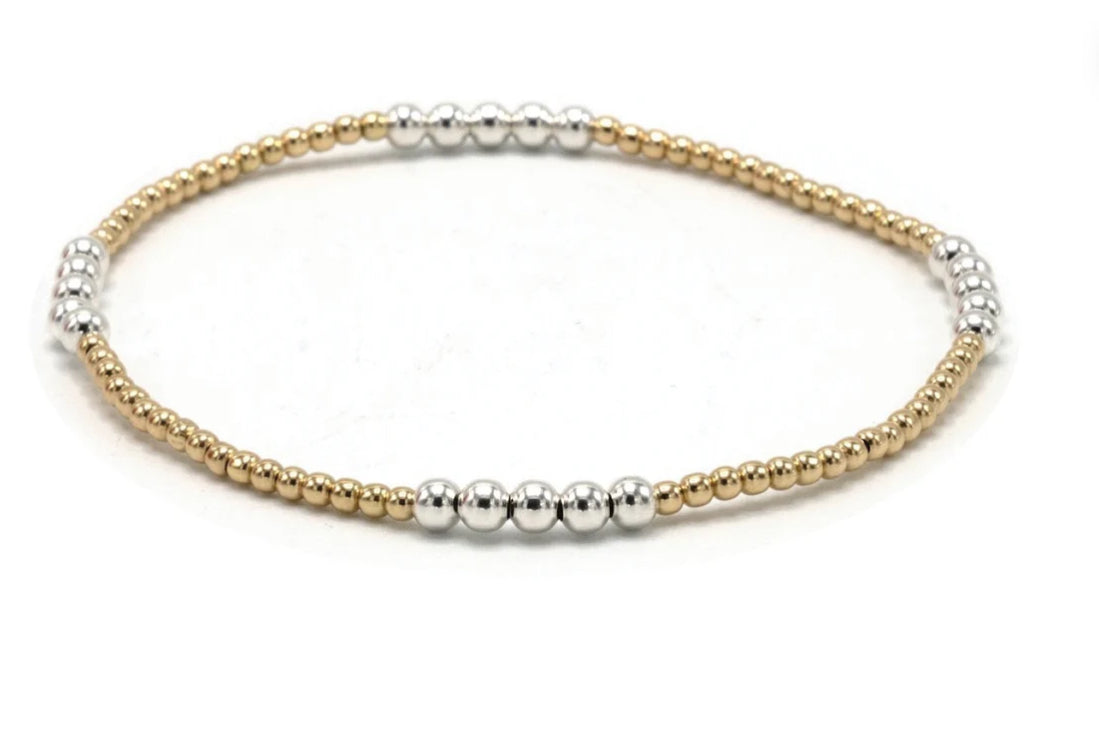 Erin Gray THE HAMPTONS MIX COLLECTION 14K GOLD-FILLED AND STERLING BEADED BRACELETS