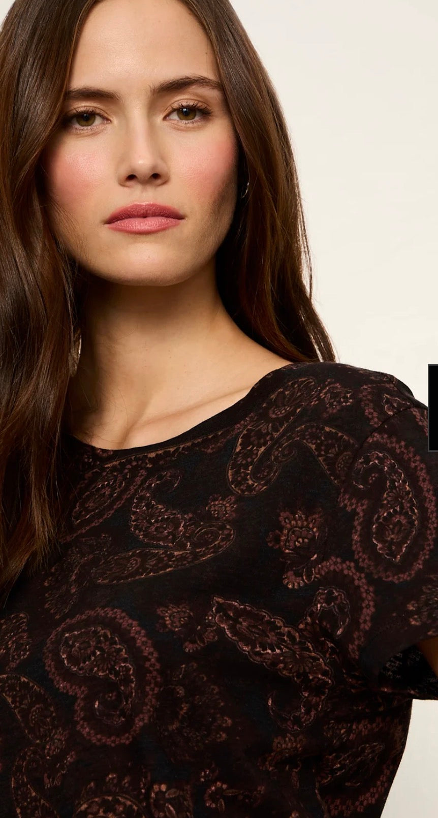 Sanctuary the Perfect Tee Cocoa Paisley