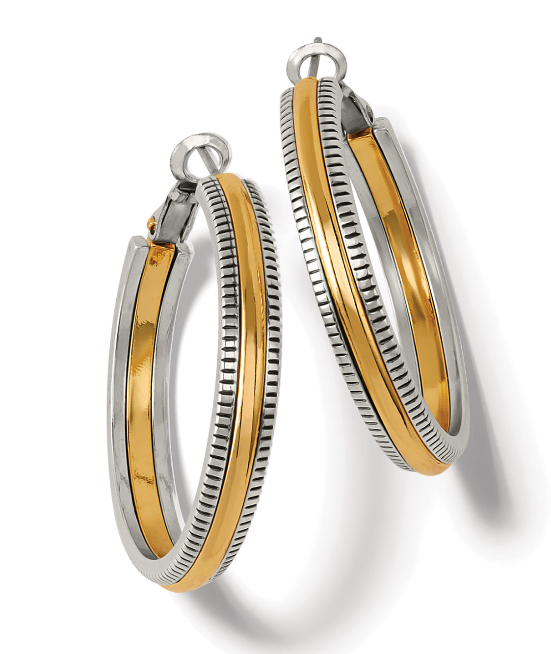 Brighton Interlok Noir Heirlm Gild Hoops