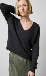 Lilla P Featherweight V Neck Sweater
