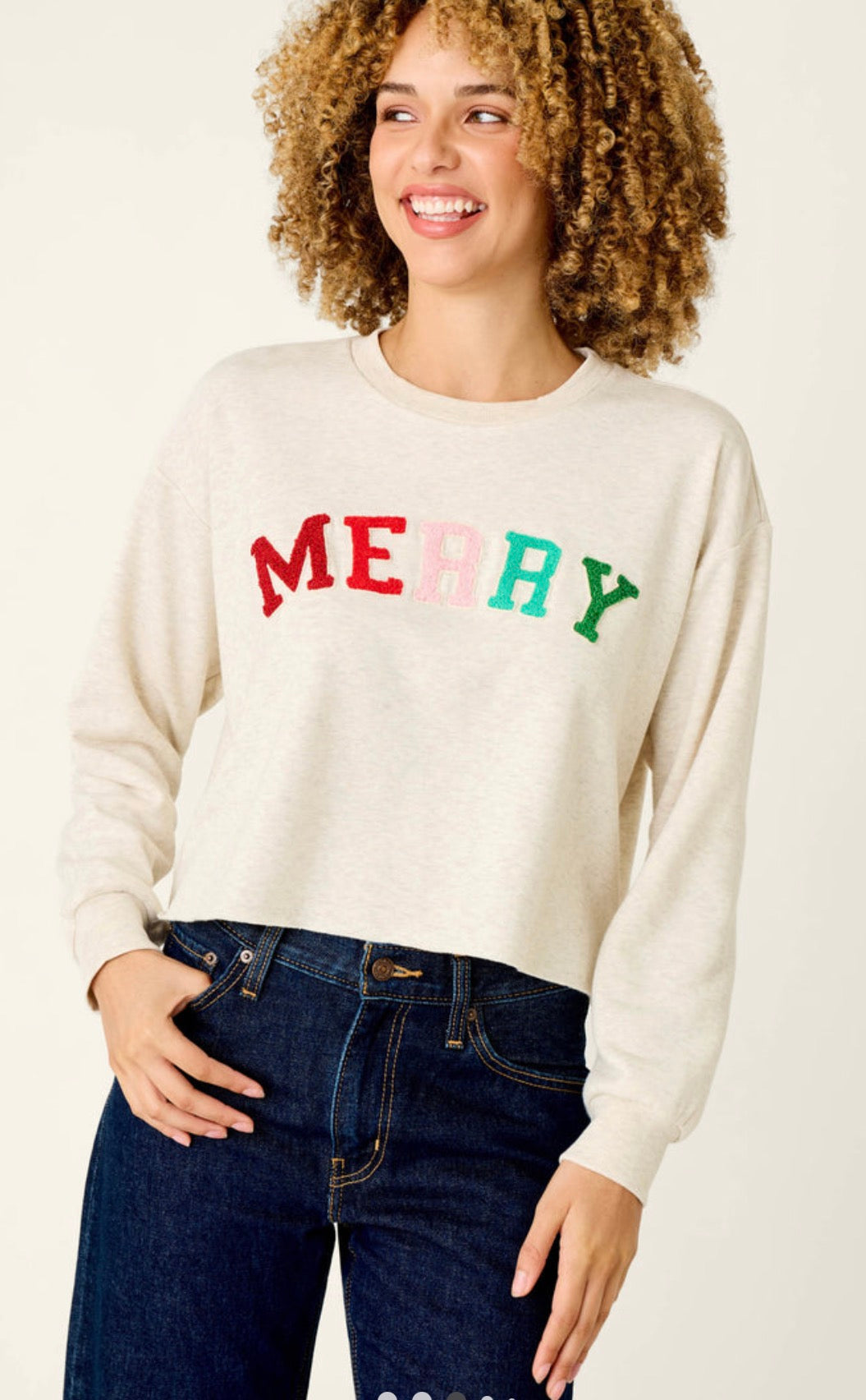 PJ Salvage Merry Sweatshirt