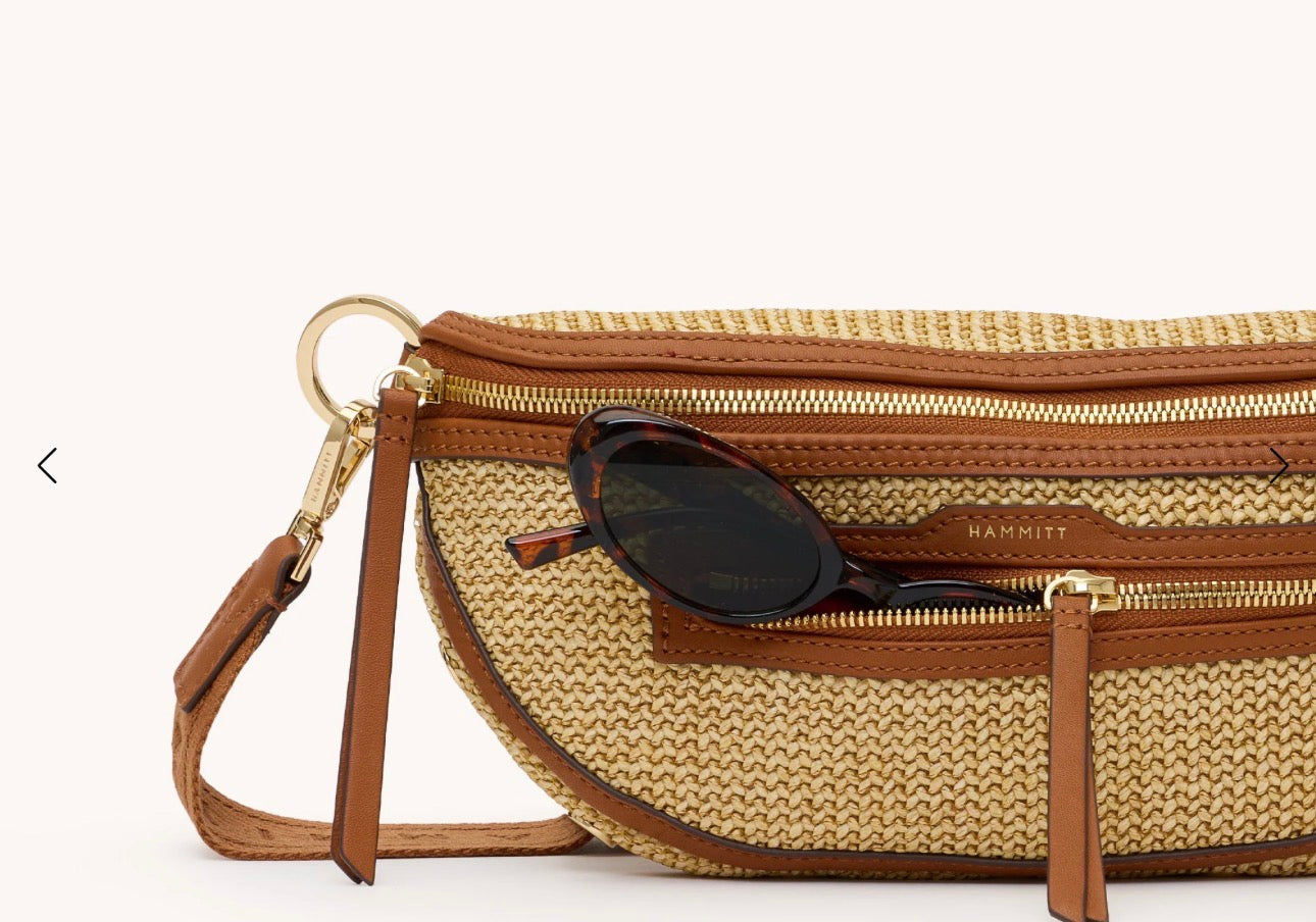 Hammitt Charles  medium Cocoa Raffia -G