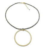Erin Gray Circle of Love on Pyrite Necklace