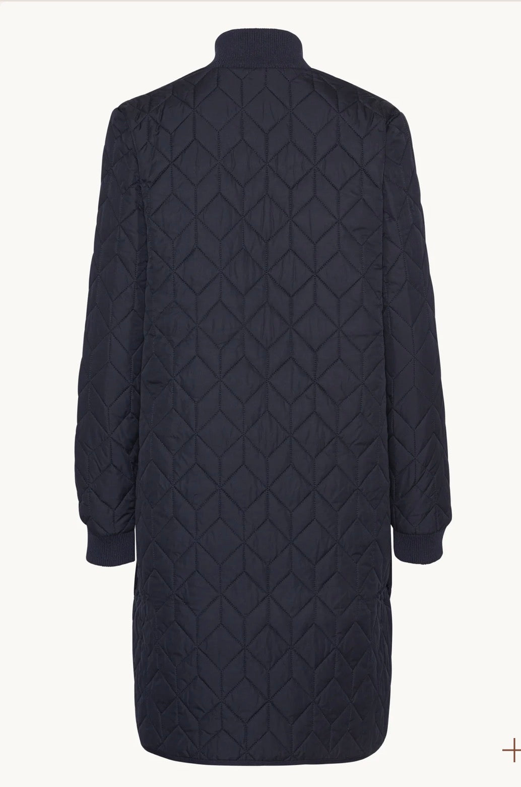 Isle Jacobsen Padded Quilt Coat Dark Indigo