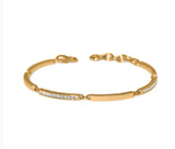 Brighton Meridian Geo Bar Gold Bracelet