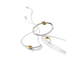 Brighton Interlock Single Knot 2 Tone Hinged bracelet