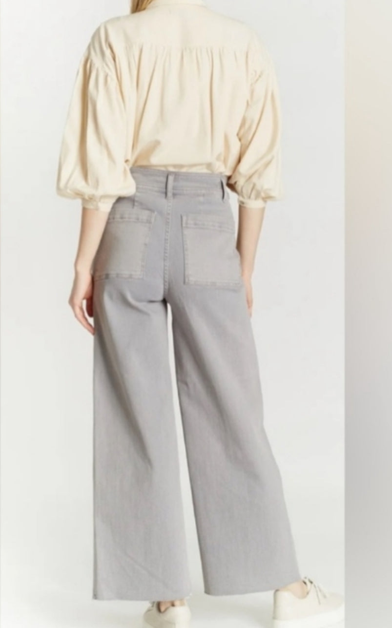 Oat high rise wide leg Jean
