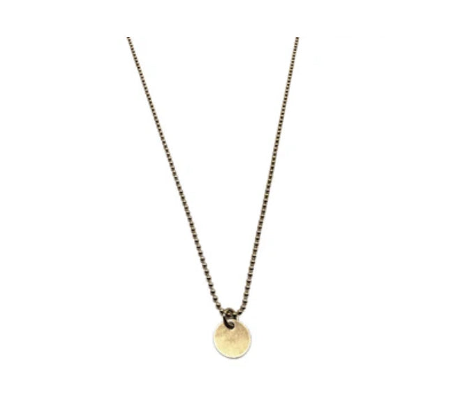 Erin Gray 14k Gold-Filled 15" Baby Bliss Necklace with Dot Charm- Waterproof!
