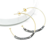 Erin Gray Gunmetal bead earrings