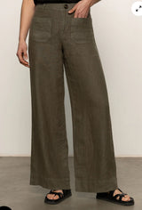 Sanctuary, the linen Marine wide leg, Kalamata