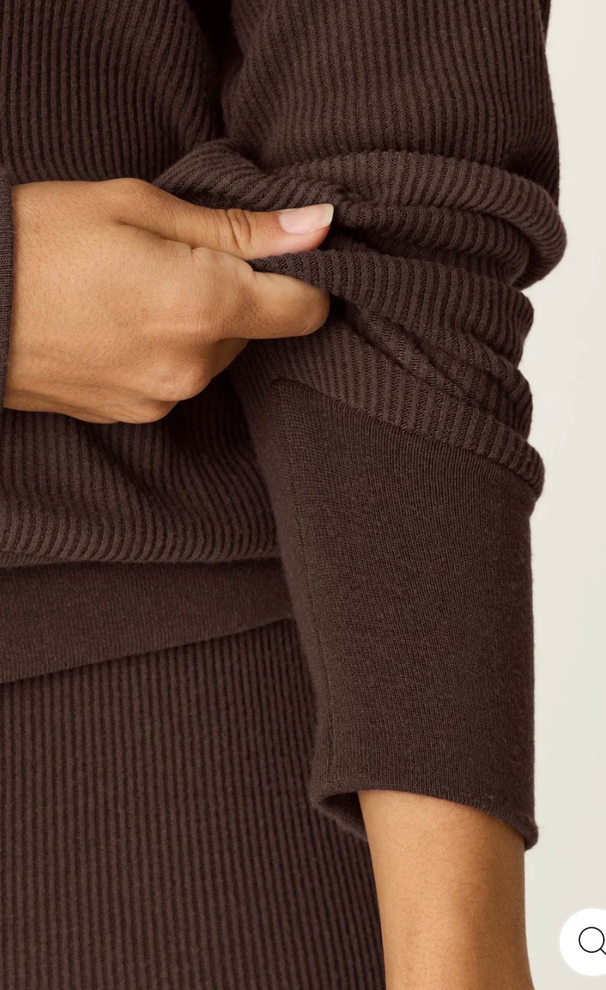 Pj Salvage l/s textured essentials  top and bottom set