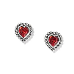 Brighton Shimmer a Heart Mini Post Earrings J22402