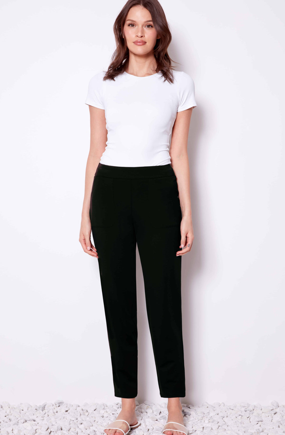 Up! Pants Solid Light Ponte Jogger