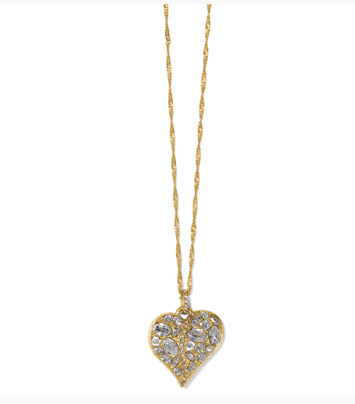 Brighton Trust Your Journey heart necklace
