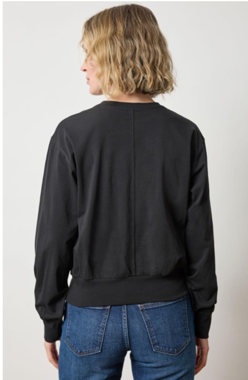 Lilla P Ribbed Trim Easy Crew