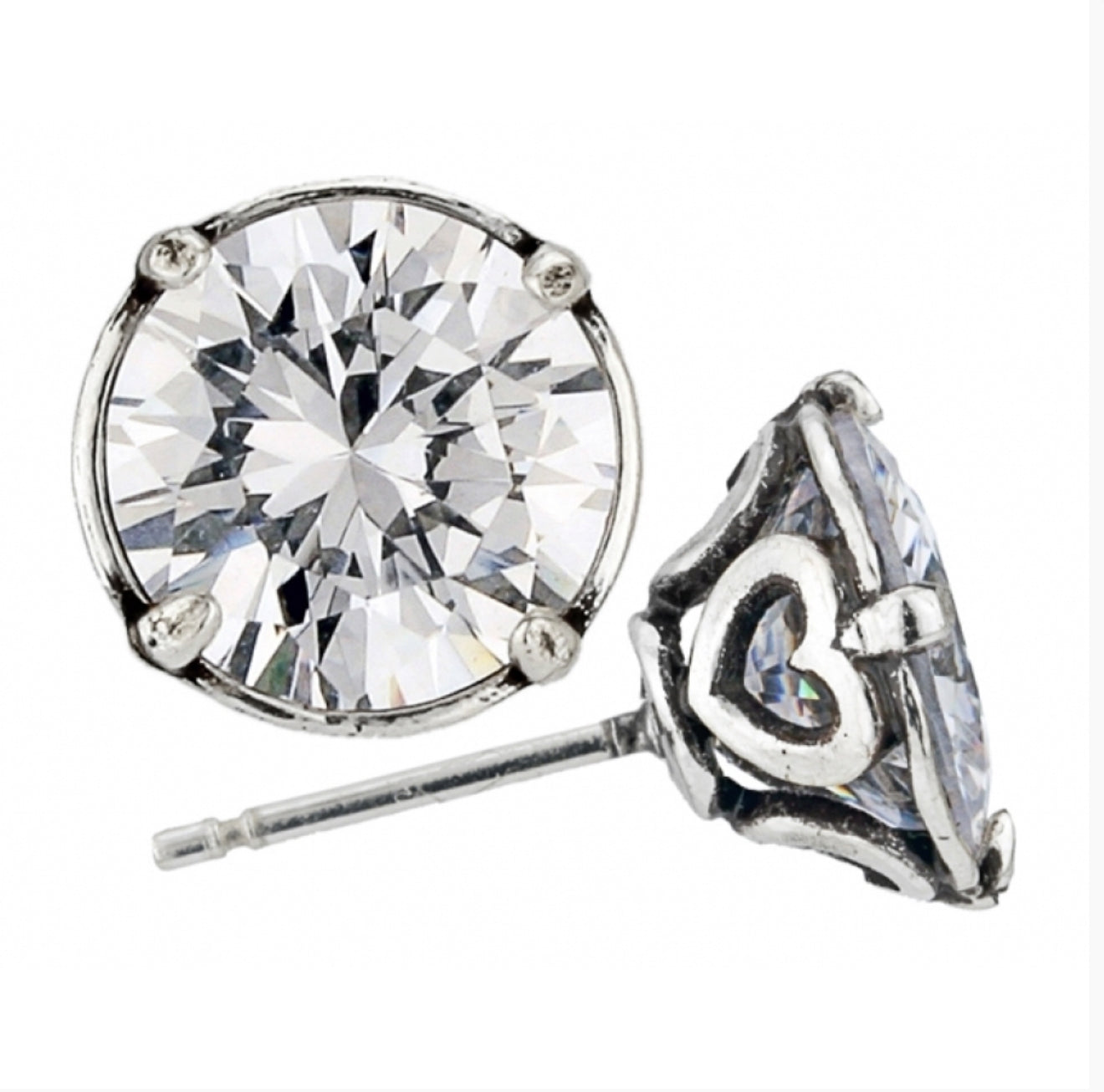Brighton SIL/CZ Brilliance 9mm Post Earrings JE154C