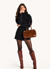 Hammitt Meredith Chocolate Diamond Suede