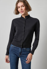 Lilla P Funnel Neck Cardigan