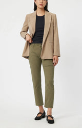 Mavi Brooke Slim green twill