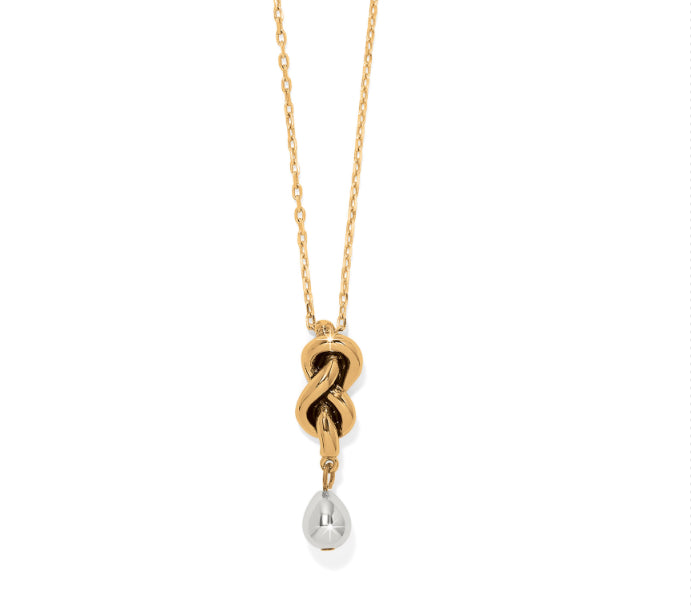 Brighton Interlok Single Knot 2Tone Necklace JM7725
