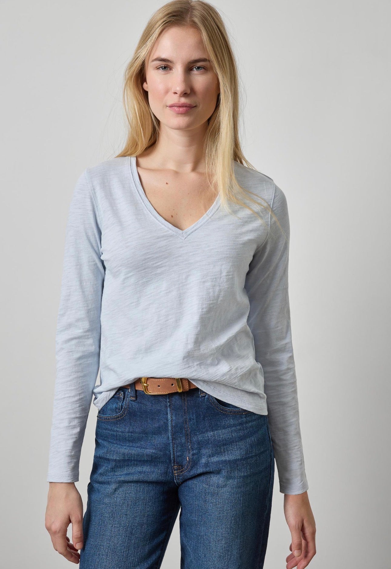 Lilla P Long Sleeve V neck