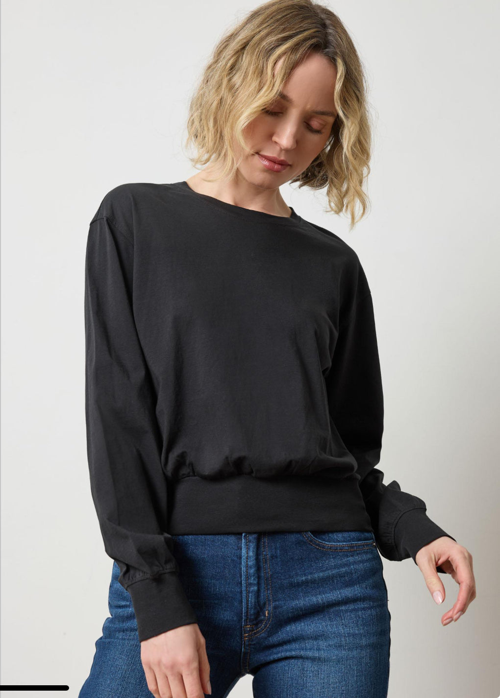 Lilla P Ribbed Trim Easy Crew