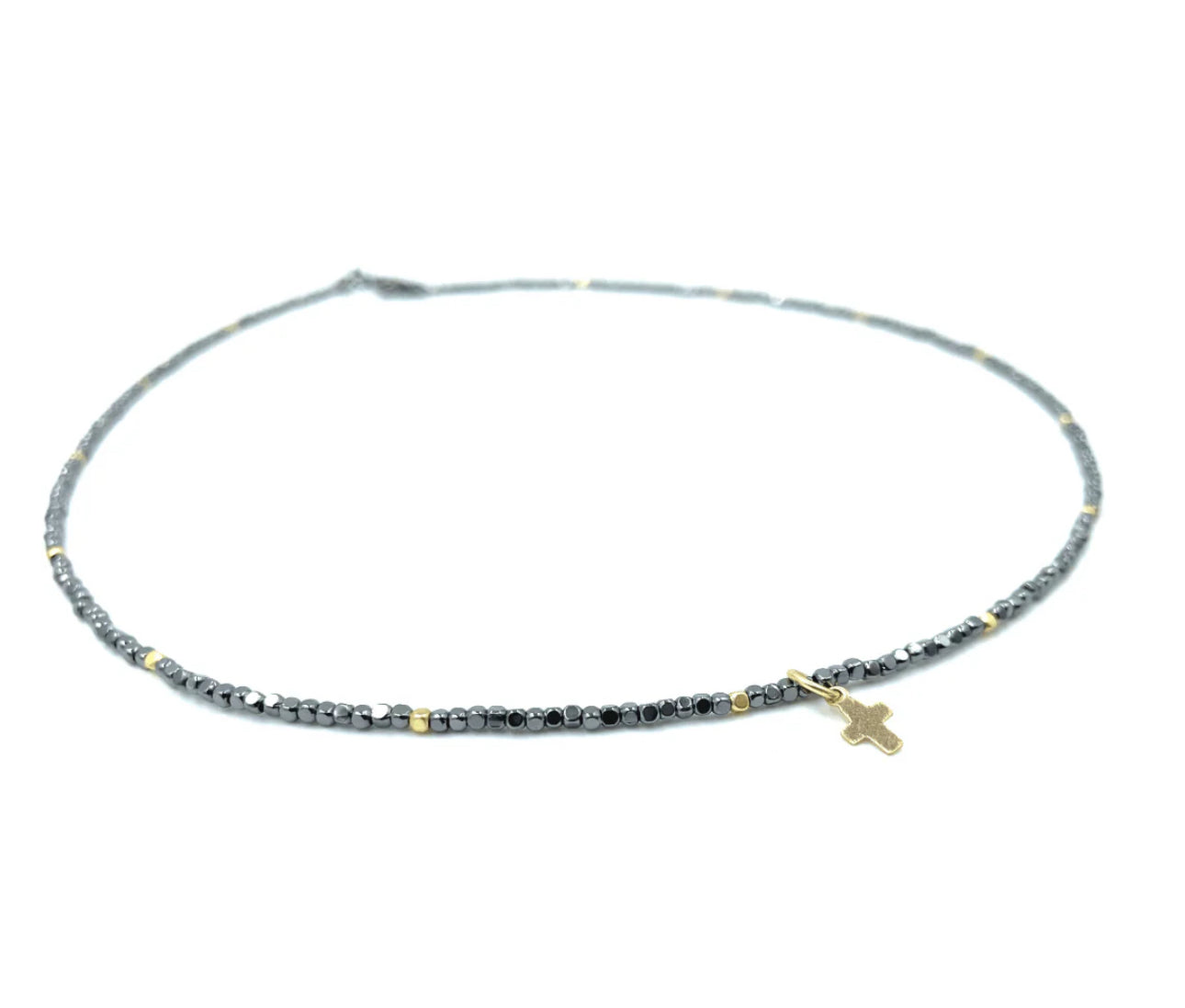 Erin Gray Luxe Cross on Hematite