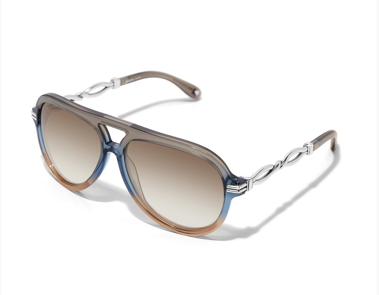 Brighton Interlok Aviator Sunglasses