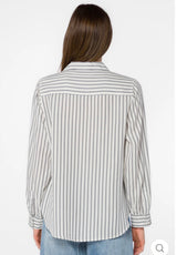 Velvet Heart TALMA INDIGO Stripe Shirt