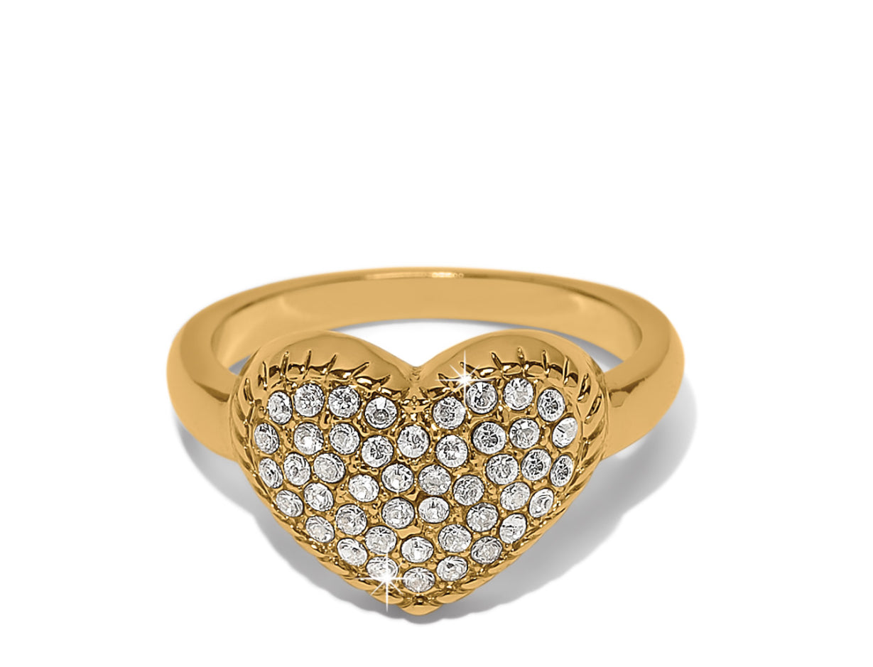 Brighton Illumina Celeste Heart Gold Ring